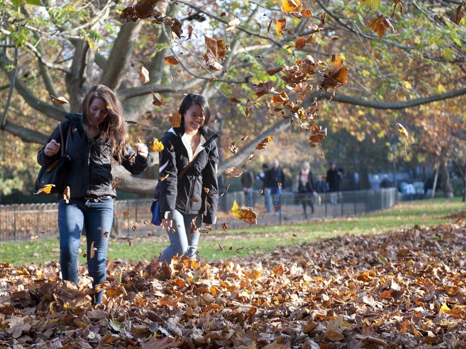Student walking out from front of Birmingham campus